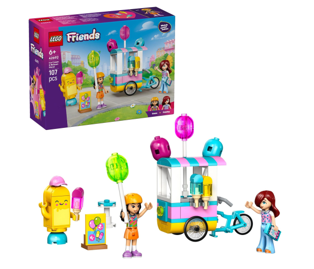 LEGO FRIENDS 42692 Stoisko z lodami i balonami - 1473469 - zdjęcie 2